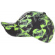 Casquette Enfant Verte et Noire Fashion Smoky NY Baseball de 7 a 11 ans Casquette Enfant Hip Hop Honour