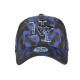 Casquette NY Bleu Marine et Noire Fashion Streetwear Baseball Smoky CASQUETTES Hip Hop Honour