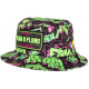 Chapeau Bob Plata o Plomo Vert Fluo et Violet Strass Colombia Baseball BOB SKR