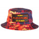 Chapeau Bob Plata o Plomo Orange et Bleu Strass Streetwear Colombia BOB SKR