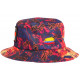 Chapeau Bob Plata o Plomo Orange et Bleu Strass Streetwear Colombia BOB SKR