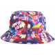 Chapeau Bob El Patron Rouge et Bleu Strass Streetwear Colombia Medellin BOB SKR