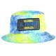 Chapeau Bob El Patron Jaune Fluo et Bleu Strass Streetwear Medellin BOB SKR