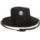 Chapeau Bob La Piraterie Rap Noir Logo Blanc Tête de Mort BOB Piraterie Music