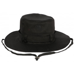 Chapeau Bob La Piraterie Music Noir Logo Noir Tête de Mort BOB Piraterie Music