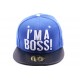 Snapback JBB Couture bleu I'm a Boss ANCIENNES COLLECTIONS divers