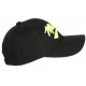 Casquette Miami Jaune Fluo et Noire Vintage en Coton Custom Baseball CASQUETTES Nyls Création