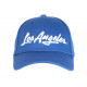 Casquette Los Angeles Bleue et Blanche Vintage en Coton Custom Baseball CASQUETTES Nyls Création