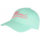 Casquette Miami Verte et Rose Vintage en Coton Custom Baseball CASQUETTES Nyls Création