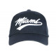 Casquette Miami Bleu Marine et Blanche Vintage en Coton Baseball CASQUETTES Nyls Création