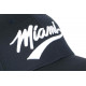 Casquette Miami Bleu Marine et Blanche Vintage en Coton Baseball CASQUETTES Nyls Création