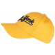 Casquette NY Jaune et Noire Vintage en Coton Custom Baseball CASQUETTES Nyls Création