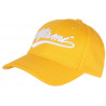 Casquette Miami Jaune et Blanche Style Vintage en Coton Baseball CASQUETTES Nyls Création