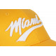 Casquette Miami Jaune et Blanche Style Vintage en Coton Baseball CASQUETTES Nyls Création