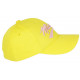 Casquette Miami Jaune et Rose Design Vintage en Coton Baseball CASQUETTES Nyls Création