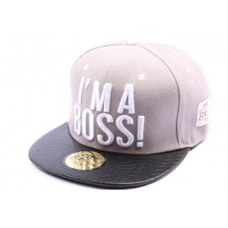 Snapback JBB Couture Grise I'M A BOSS ANCIENNES COLLECTIONS divers