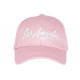 Casquette Los Angeles Rose et Blanche Design Vintage en Coton Baseball CASQUETTES Nyls Création