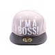 Snapback JBB Couture Grise I'M A BOSS ANCIENNES COLLECTIONS divers