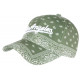 Casquette Los Angeles Verte Bandana Print Blanc Vintage Baseball CASQUETTES Nyls Création