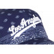 Casquette Los Angeles Bleu Marine Bandana Blanc Vintage Baseball CASQUETTES Nyls Création