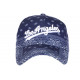 Casquette Los Angeles Bleu Marine Bandana Blanc Vintage Baseball CASQUETTES Nyls Création