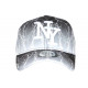 Casquette NY Grise et Blanche Print Original Streetwear Baseball Fashion Eklyr CASQUETTES Hip Hop Honour