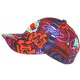 Casquette Rouge et Bleue Pop Art Design Original Boom Baseball CASQUETTES Nyls Création