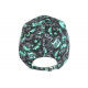 Casquette Turquoise et Grise Pop Art Imprimé Original Boom Baseball CASQUETTES Nyls Création