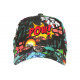 Casquette Verte et Orange Streetwear Pop Print Original Pow Baseball CASQUETTES Nyls Création