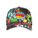 Casquette Noire et Verte Streetwear Pop Style Original Boom Baseball CASQUETTES Nyls Création