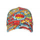 Casquette Pop Orange et Rouge City Streetwear Print Original Boom Baseball CASQUETTES Nyls Création