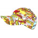 Casquette Jaune et Blanche Streetwear Pop Print Original Pow Baseball CASQUETTES Nyls Création