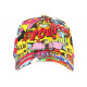 Casquette Rouge et Jaune Streetwear Pop Look Original Pow Baseball CASQUETTES Nyls Création