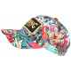 Casquette Streetwear Bleue et Rouge City Pop Original Boxing Baseball CASQUETTES Nyls Création