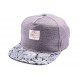 Snapback JBB Couture Grise avec visière imprimée ANCIENNES COLLECTIONS divers