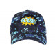 Casquette Enfant Bleue Originale Pop Art Boom Baseball de 7 à 11 ans Casquette Enfant Nyls Création