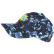 Casquette Enfant Bleue Originale Pop Art Boom Baseball de 7 à 11 ans Casquette Enfant Nyls Création