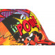 Casquette Enfant Orange et Rouge Originale Pop Art Pow Baseball de 7 à 11 ans Casquette Enfant Nyls Création
