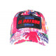 Casquette El Patron Rose et Blanche Print Streetwear Medellin Baseball CASQUETTES SKR