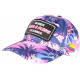 Casquette Plata o Plomo Rose et Bleue Tropicale Strass Colombia Baseball CASQUETTES SKR