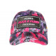 Casquette Plata o Plomo Rose et Violette Tropicale Strass Colombia Baseball CASQUETTES SKR