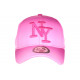 Casquette NY Rose Tendance look Dégradé Baseball Renbo CASQUETTES Hip Hop Honour