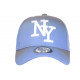 Casquette NY Bleue Et Grise Originale Print Tendance Baseball Renbo CASQUETTES Hip Hop Honour