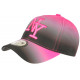 Casquette NY Rose et Noire Fashion et Originale Baseball Renbo CASQUETTES Hip Hop Honour