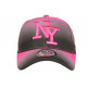 Casquette NY Rose et Noire Fashion et Originale Baseball Renbo CASQUETTES Hip Hop Honour