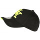 Casquette NY Jaune Fluo et Noire Classe Visiere Baseball Stazky CASQUETTES Hip Hop Honour