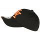 Casquette NY Orange Fluo et Noire Classe Visiere Baseball Stazky CASQUETTES Hip Hop Honour