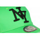 Casquette NY Vert Vif et Noire Tendance Visiere Baseball Stazky CASQUETTES Hip Hop Honour