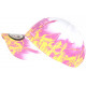 Casquette NY Rose et Jaune Design Streetwear Baseball Fire CASQUETTES Hip Hop Honour