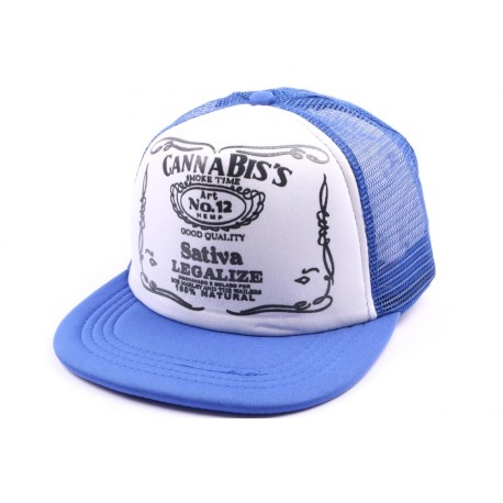 Snapback JBB Couture version trucker bleu CASQUETTES JBB COUTURE